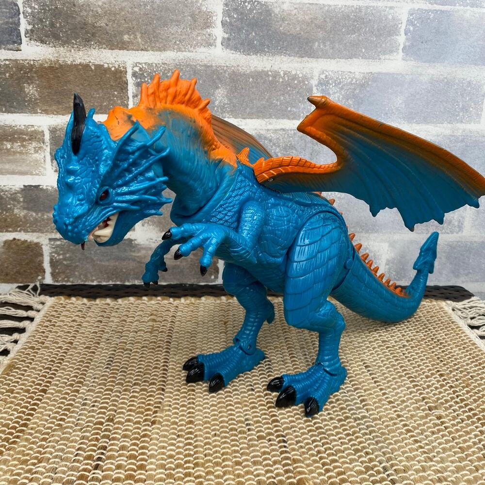 Adventure Force Mighty Megasaur Walking & Roaring Angry Dragon Eyes Glow 18"
